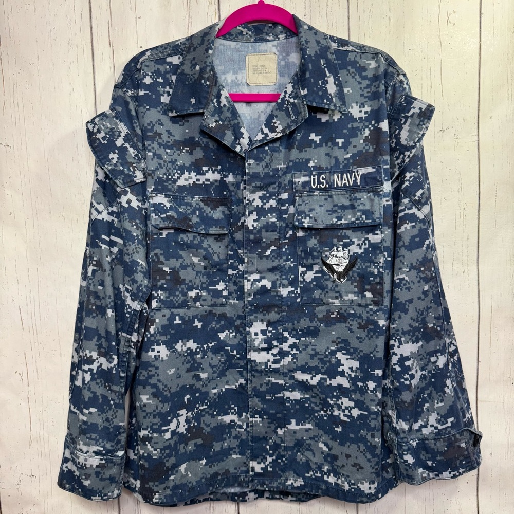 U.S. Navy NWU Digital Camo Working Blouse Medium Regular Military Tactical